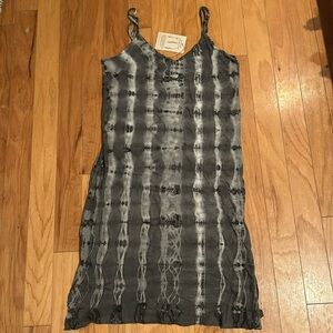 Groceries Apparel NWT Small Tie Dye Slip Dress Neutral Organic Cotton USA Made